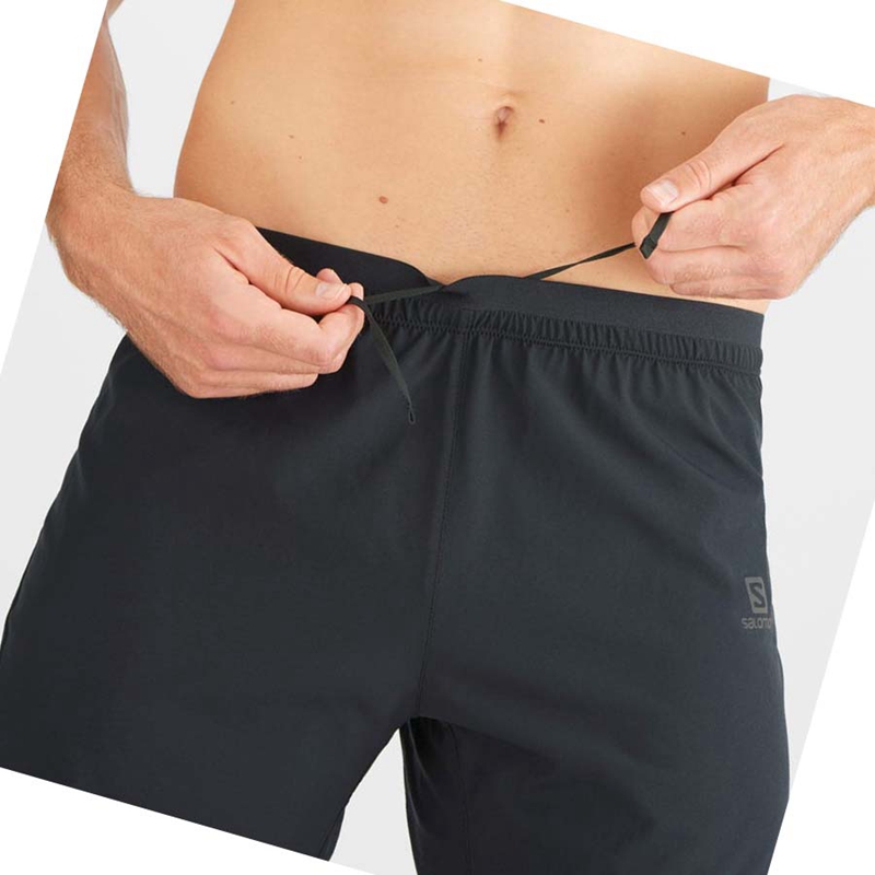 Shorts Salomon CROSS 5'' Homme Noir | LECDQMW-71