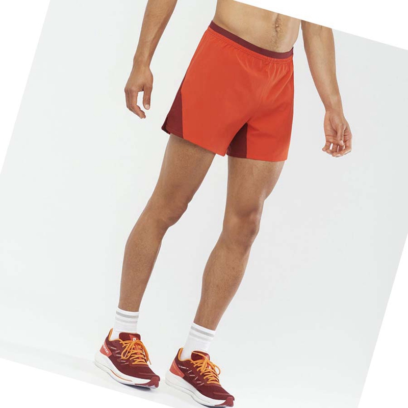 Shorts Salomon CROSS 5'' Homme Orange | JNMUSWO-01