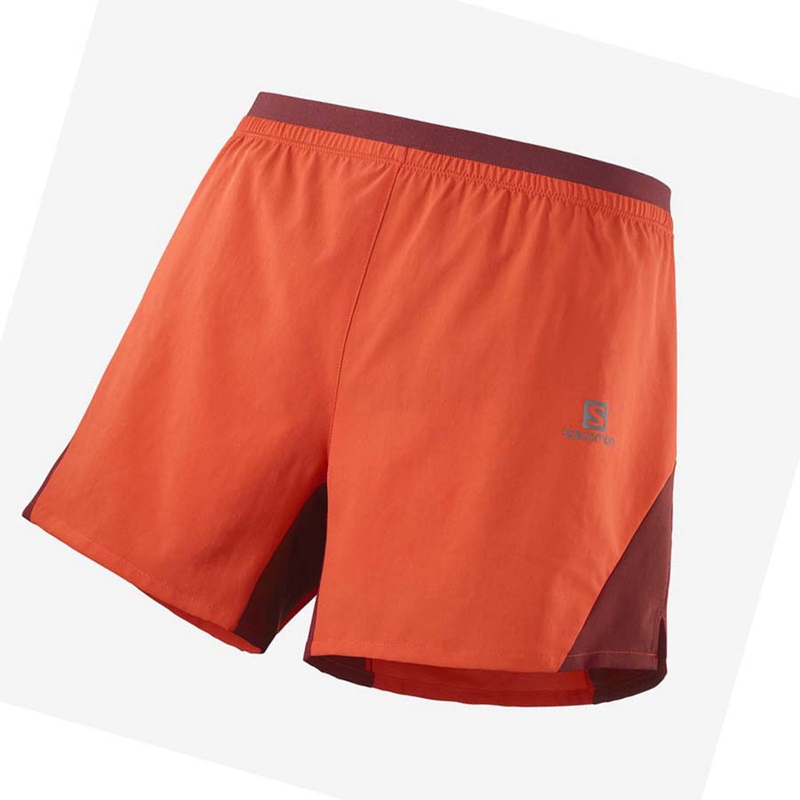 Shorts Salomon CROSS 5\'\' Homme Orange | JNMUSWO-01