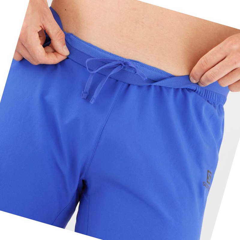 Shorts Salomon CROSS 7'' Homme Bleu | XPEOMZC-74