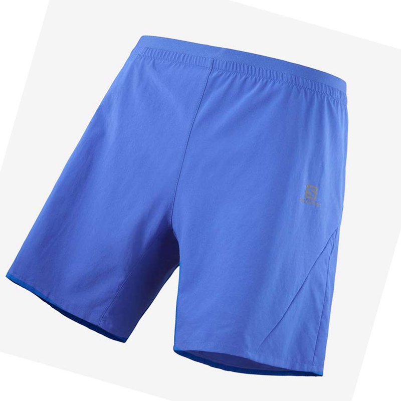 Shorts Salomon CROSS 7\'\' Homme Bleu | XPEOMZC-74