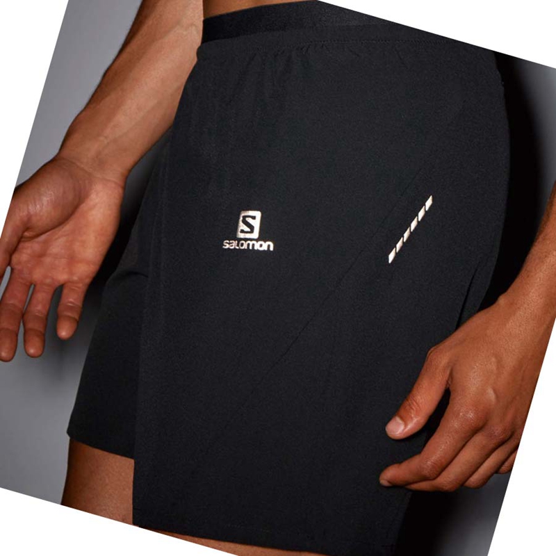 Shorts Salomon CROSS 7'' Homme Noir | XIWVRCZ-58