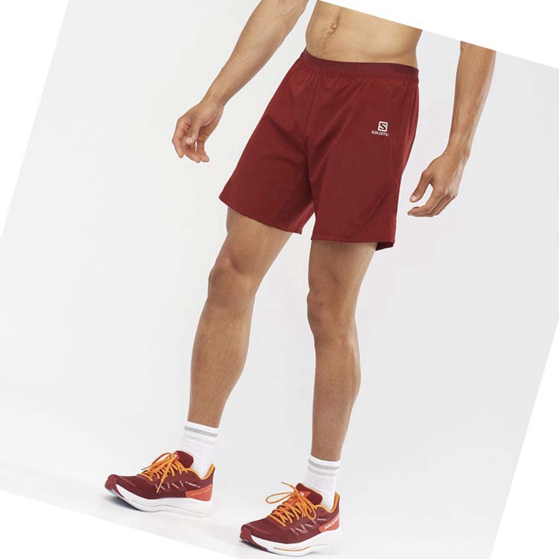 Shorts Salomon CROSS 7'' Homme Rouge | BQXZLTJ-79