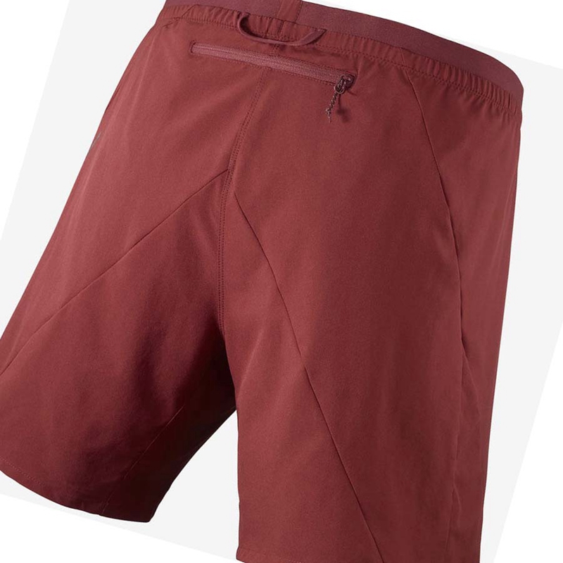 Shorts Salomon CROSS 7'' Homme Rouge | BQXZLTJ-79