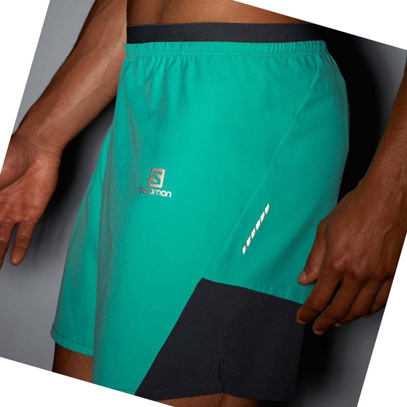 Shorts Salomon CROSS 7'' NO LINER Homme Menthe | IOTHXDK-70