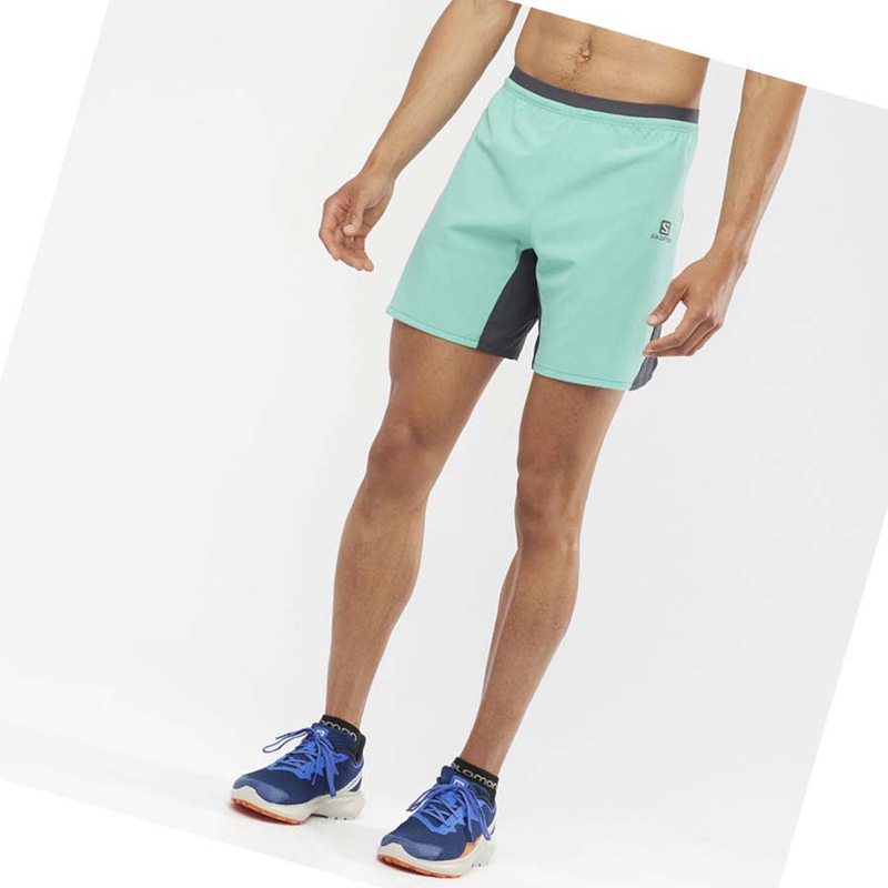 Shorts Salomon CROSS 7'' NO LINER Homme Menthe | IOTHXDK-70