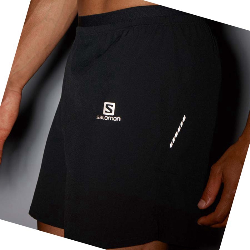 Shorts Salomon CROSS 7'' NO LINER Homme Noir | LXHIEDC-23