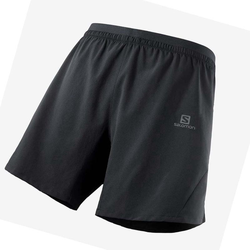 Shorts Salomon CROSS 7\'\' NO LINER Homme Noir | LXHIEDC-23