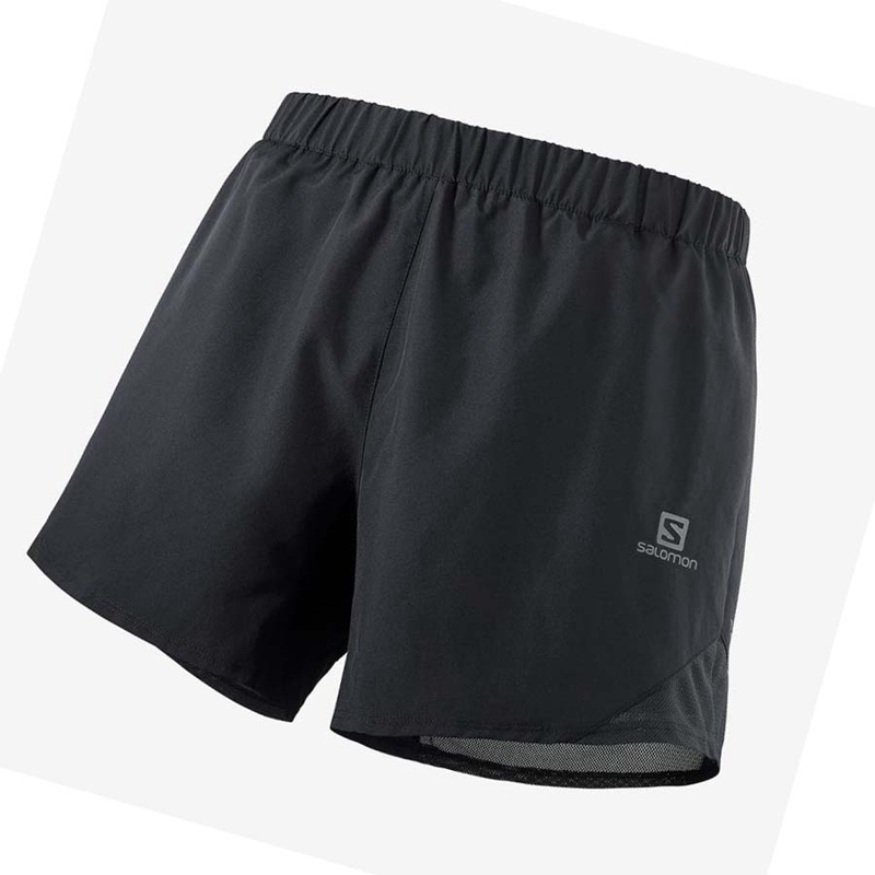 Shorts Salomon CROSS REBEL 5\'\' Homme Noir | DLNIZGA-18