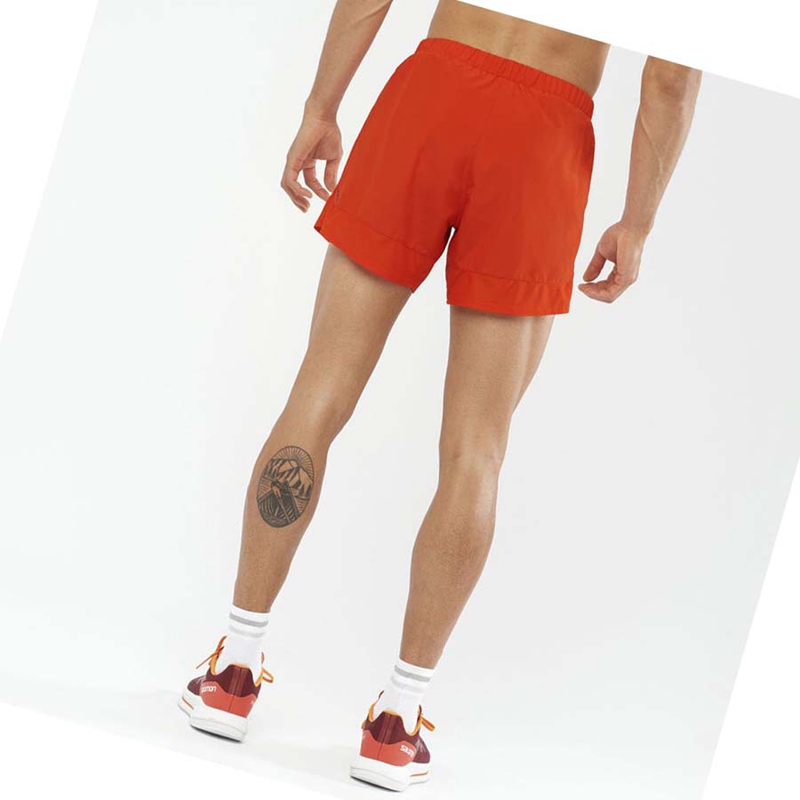 Shorts Salomon CROSS REBEL 5'' Homme Orange | NZJRCFV-09