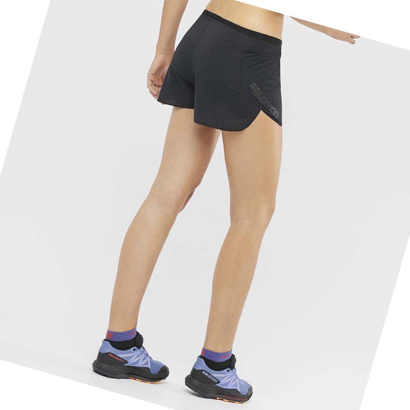 Shorts Salomon SENSE AERO 3'' Femme Noir | UYISWKM-70