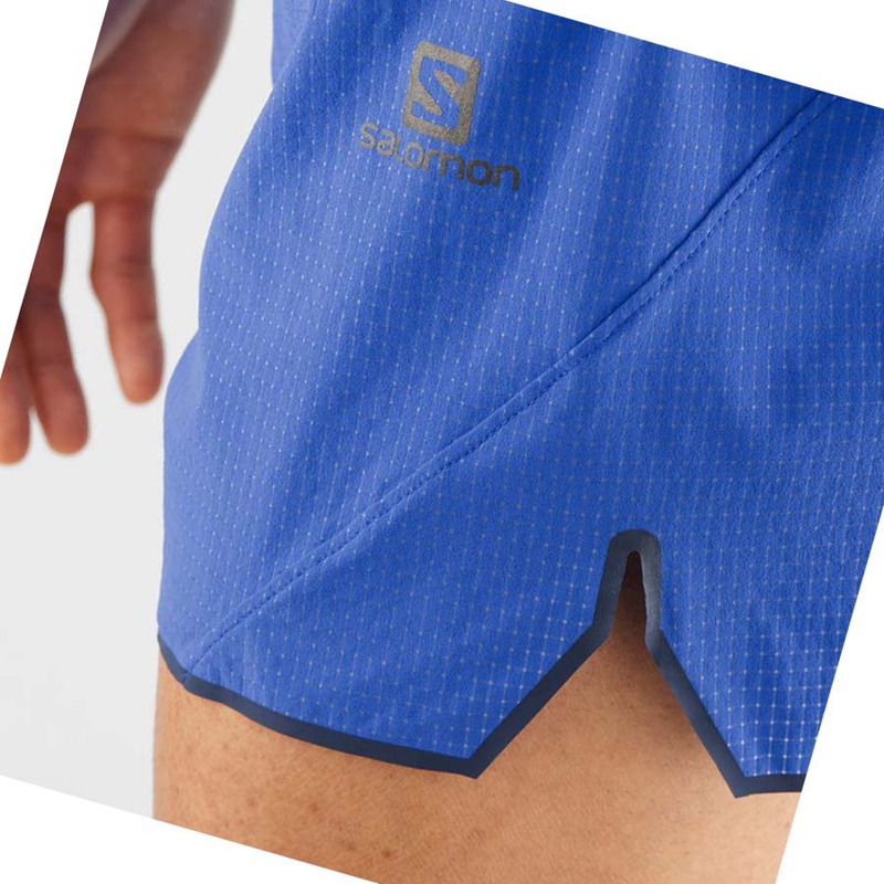 Shorts Salomon SENSE AERO 3'' Homme Bleu | BMVTOWE-75