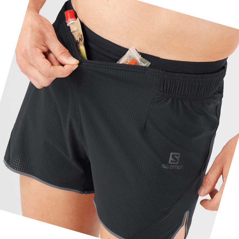 Shorts Salomon SENSE AERO 3'' Homme Noir | KSBXILW-34