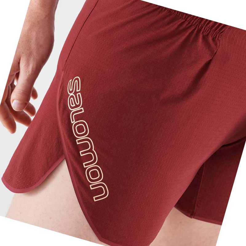 Shorts Salomon SENSE AERO 5'' Femme Rouge | BPNCVOF-72