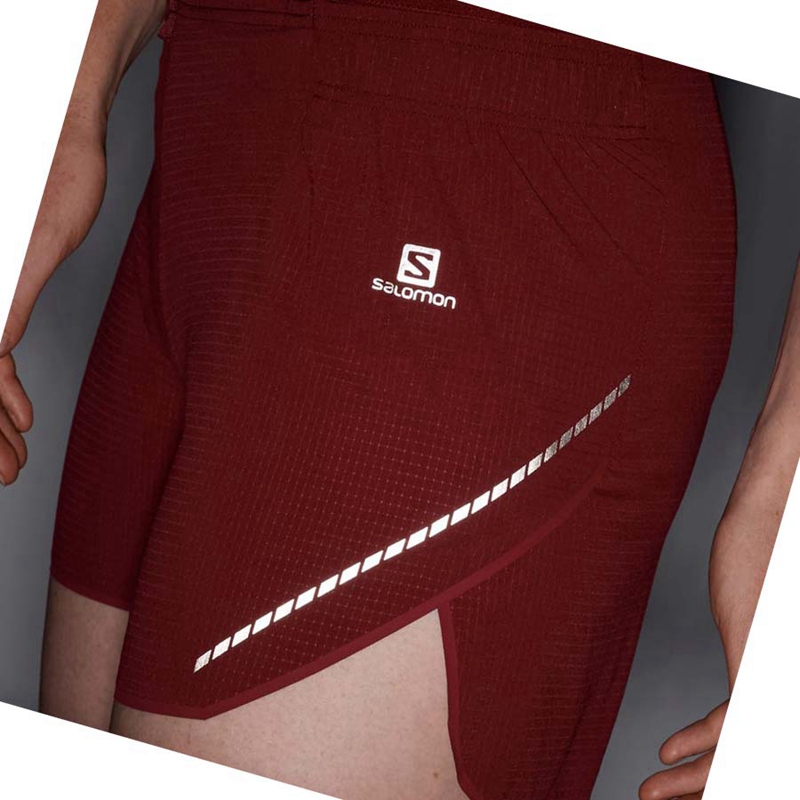 Shorts Salomon SENSE AERO 5'' Femme Rouge | BPNCVOF-72