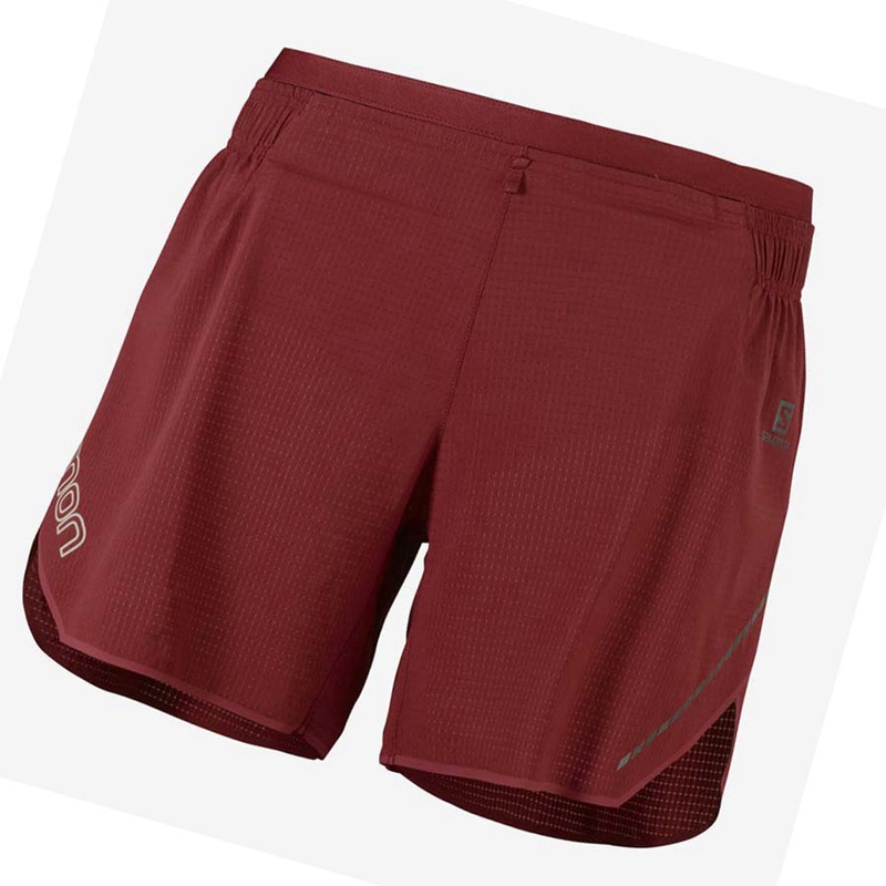 Shorts Salomon SENSE AERO 5\'\' Femme Rouge | BPNCVOF-72