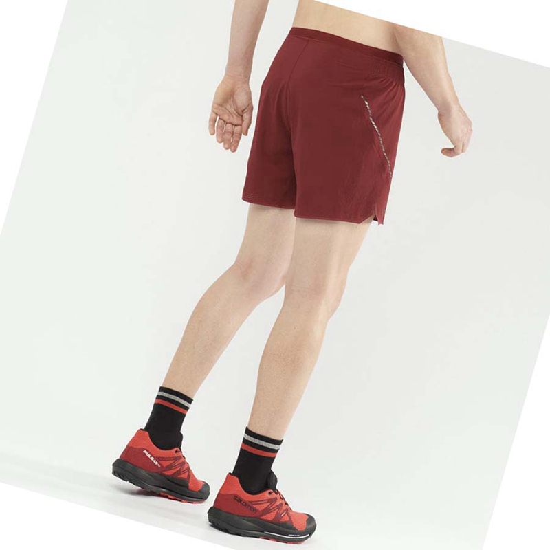 Shorts Salomon SENSE AERO 5'' Homme Rouge | UTFYEMS-87