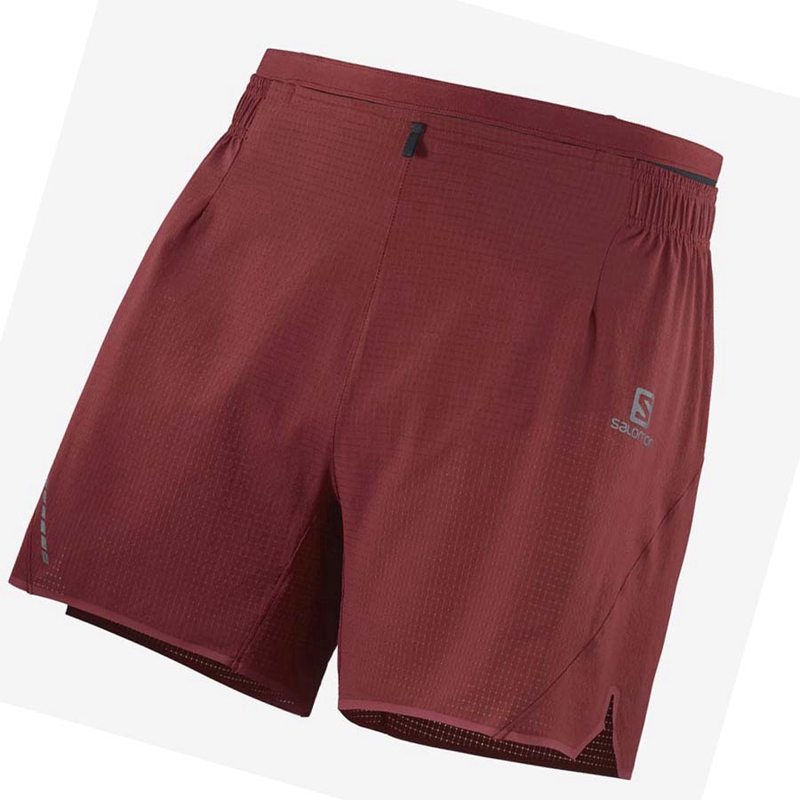 Shorts Salomon SENSE AERO 5\'\' Homme Rouge | UTFYEMS-87