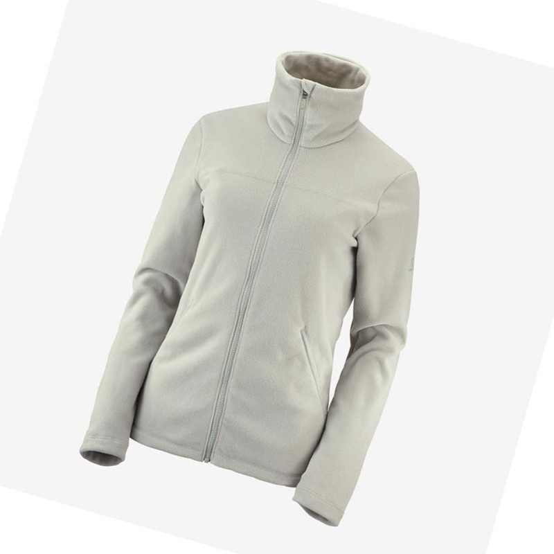 Sweat À Capuche Salomon ESSENTIAL COSY FLEECE Femme Beige | LPKAUCG-06