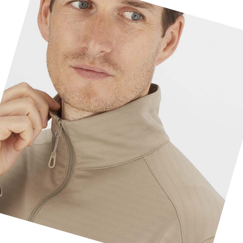 Sweat À Capuche Salomon ESSENTIAL LIGHTWARM Homme Grise | PKLQMOZ-43