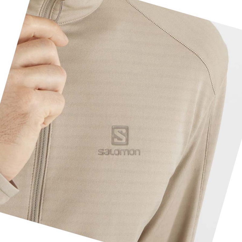 Sweat À Capuche Salomon ESSENTIAL LIGHTWARM Homme Grise | PKLQMOZ-43