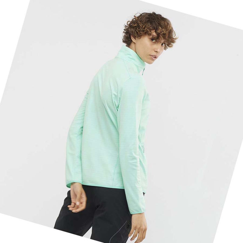 Sweat À Capuche Salomon ESSENTIAL LIGHTWARM Femme Vert | RCMJBNT-97