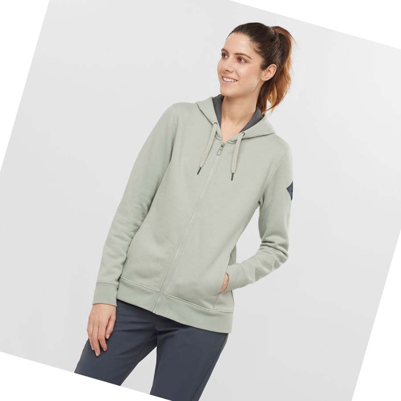 Sweat À Capuche Salomon ESSENTIAL WARM SALOMON Femme Beige | GLBSPIV-05