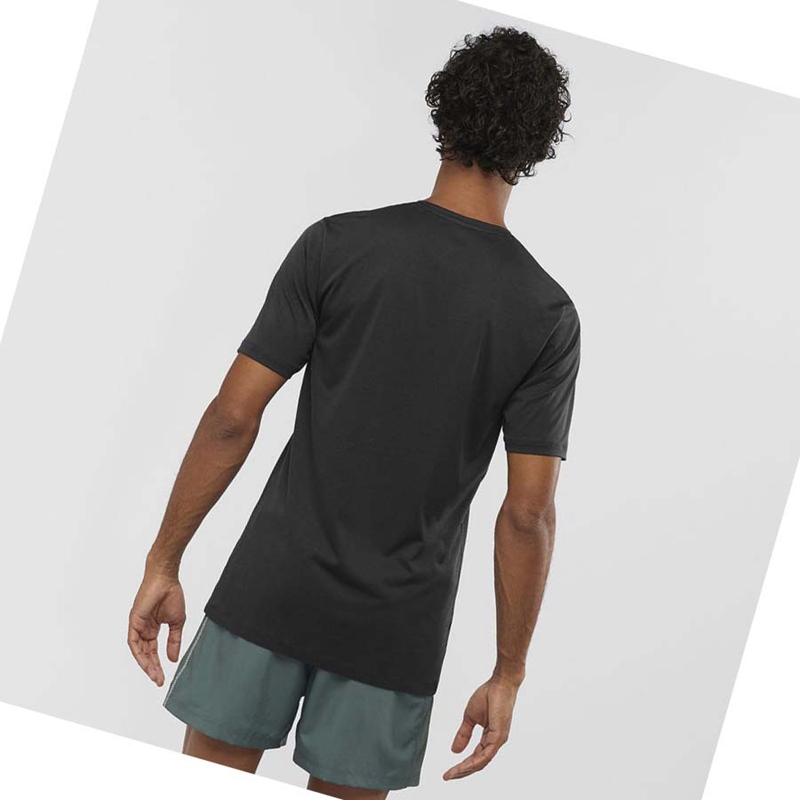 T Shirts Salomon AGILE TRAINING Homme Noir | WUTBFRQ-20