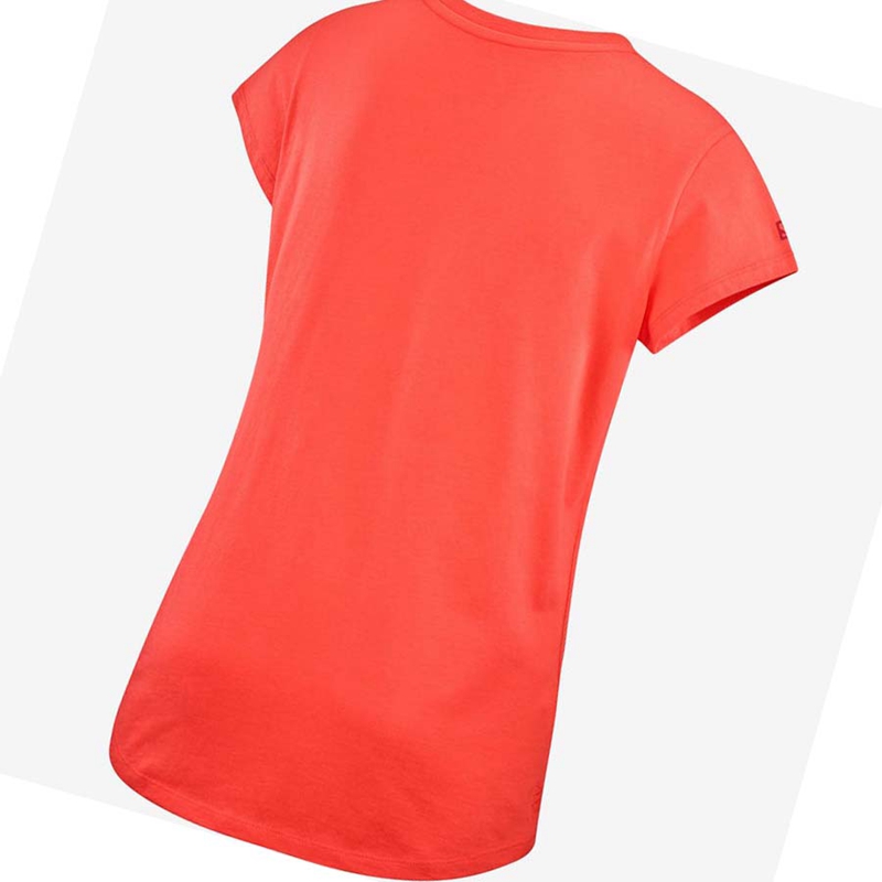 T Shirts Salomon OUTLIFE SCOOP HEM TEE W Femme Orange | DWMTBRG-67