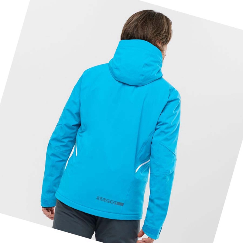 Vestes De Ski Salomon BRILLIANT Homme Bleu | EXNZKAC-98