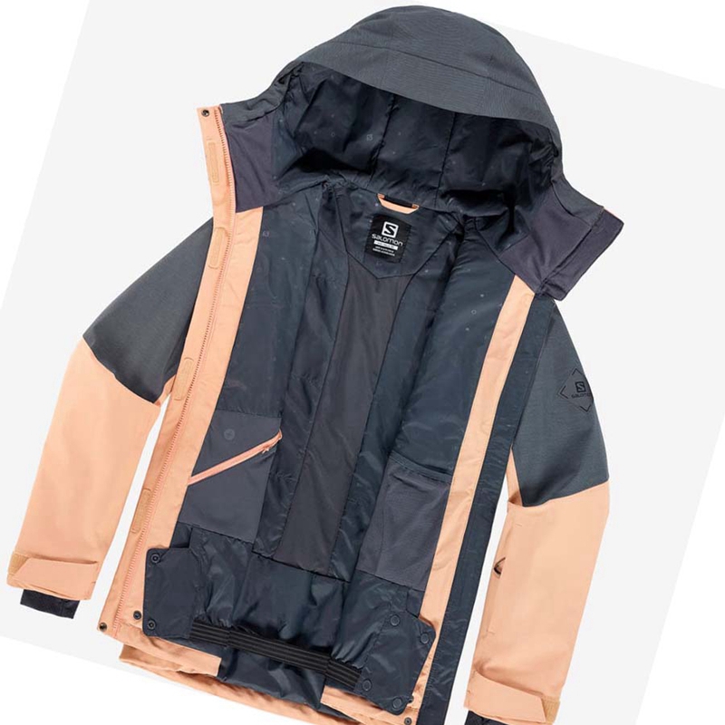 Vestes De Ski Salomon PROOF LIGHT Femme Marron | KHCODJG-71