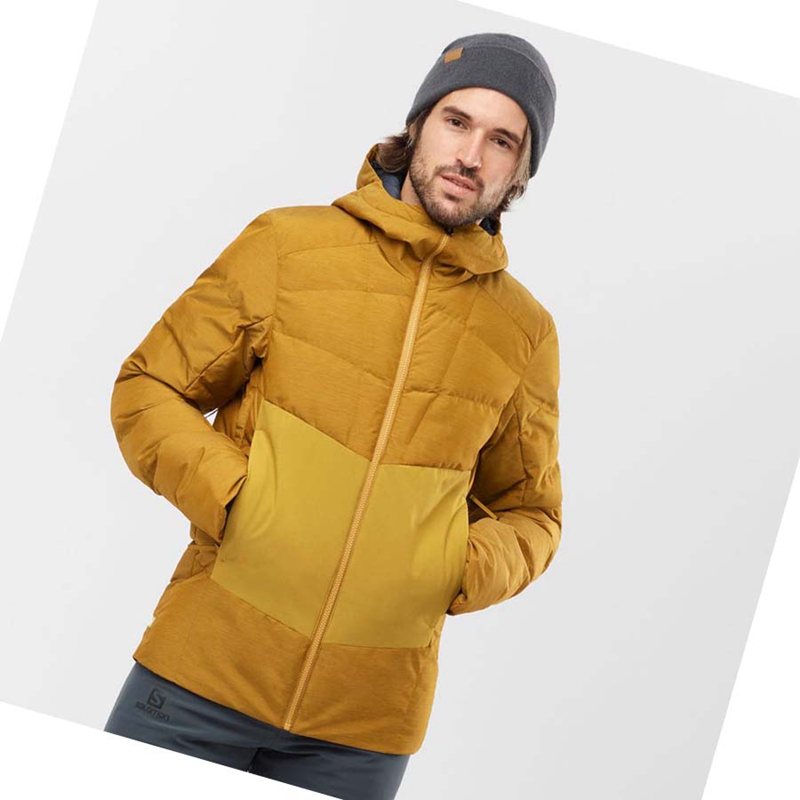 Vestes De Ski Salomon SNOWSHELTER Homme Marron | QZMOVCK-78