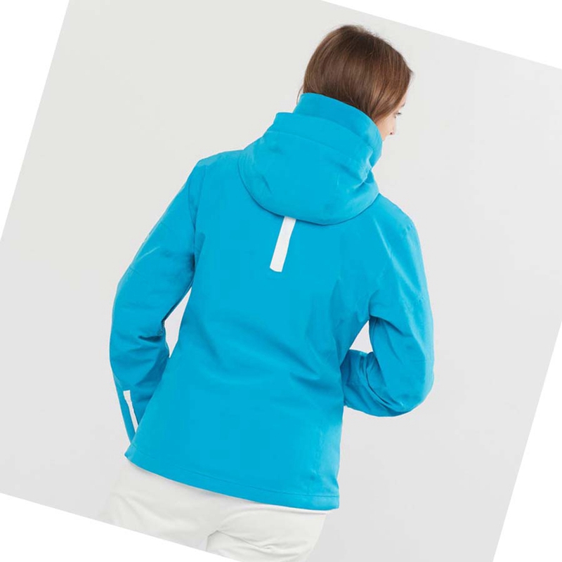 Vestes De Ski Salomon SPEED Femme Bleu | FCSGAYE-60