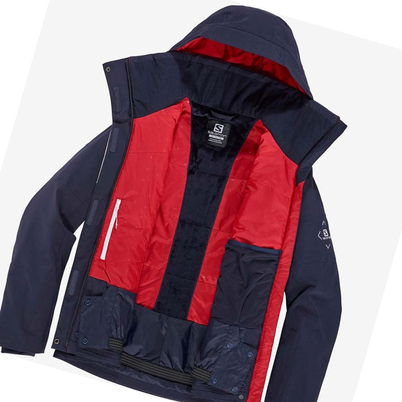 Vestes De Ski Salomon SPEED Femme Bleu Marine | LFWPSOV-93