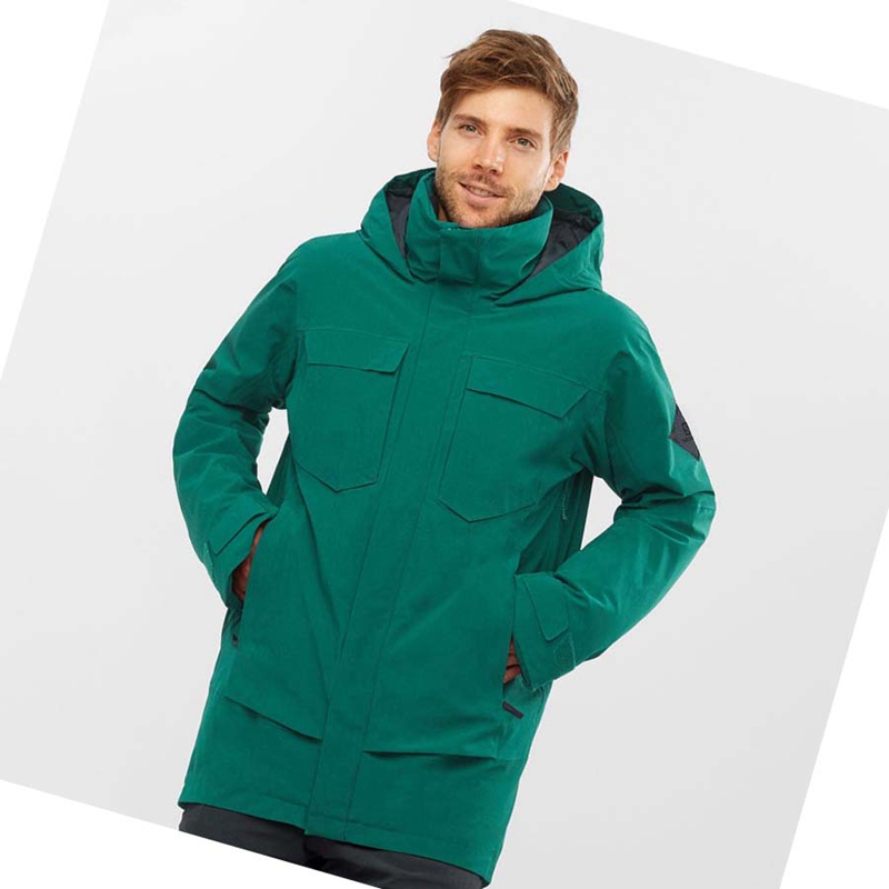 Vestes De Ski Salomon STANCE CARGO Homme Vert | BNIVOJU-80