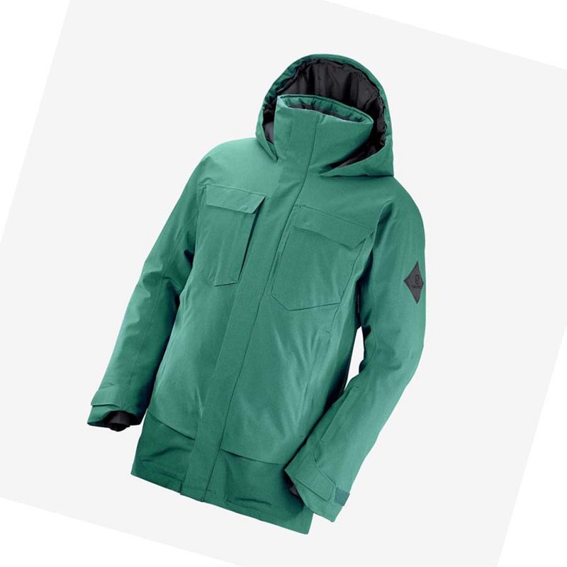 Vestes De Ski Salomon STANCE CARGO Homme Vert | BNIVOJU-80