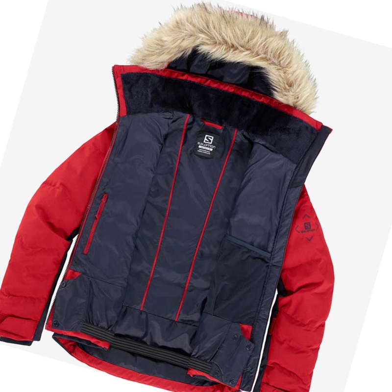 Vestes De Ski Salomon STORMCOZY Femme Rouge | LQVAYIF-40