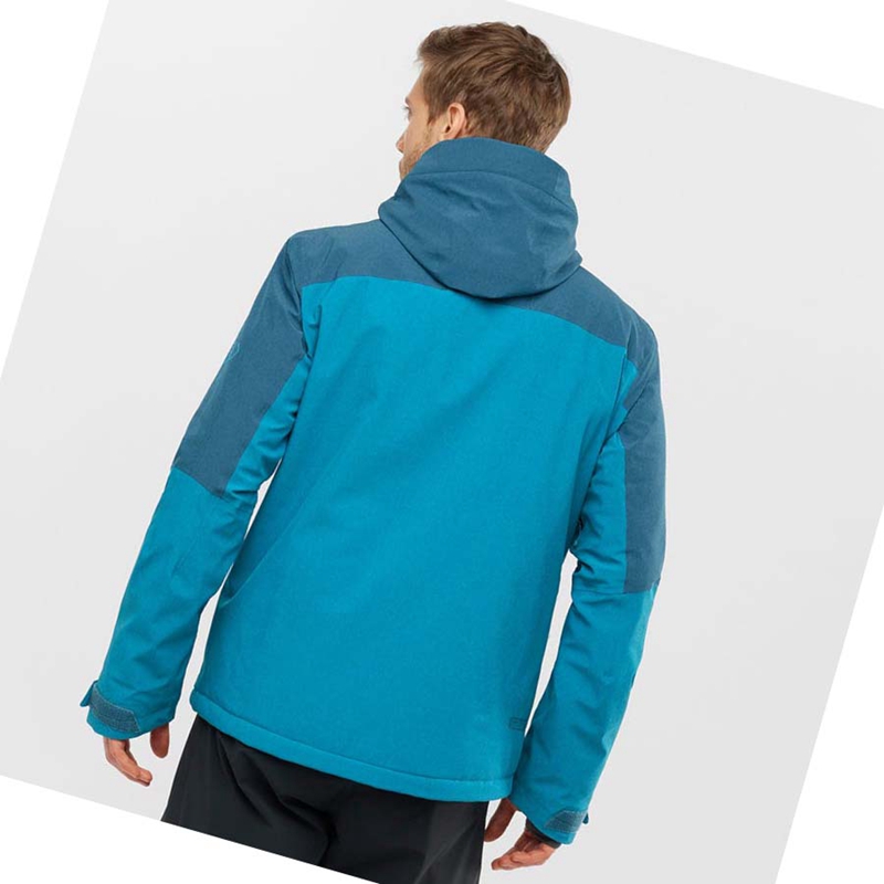 Vestes De Ski Salomon UNTRACKED Homme Bleu | CXFZYNU-42