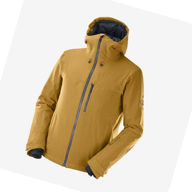 Vestes De Ski Salomon UNTRACKED Homme Marron | FXGRWNL-49