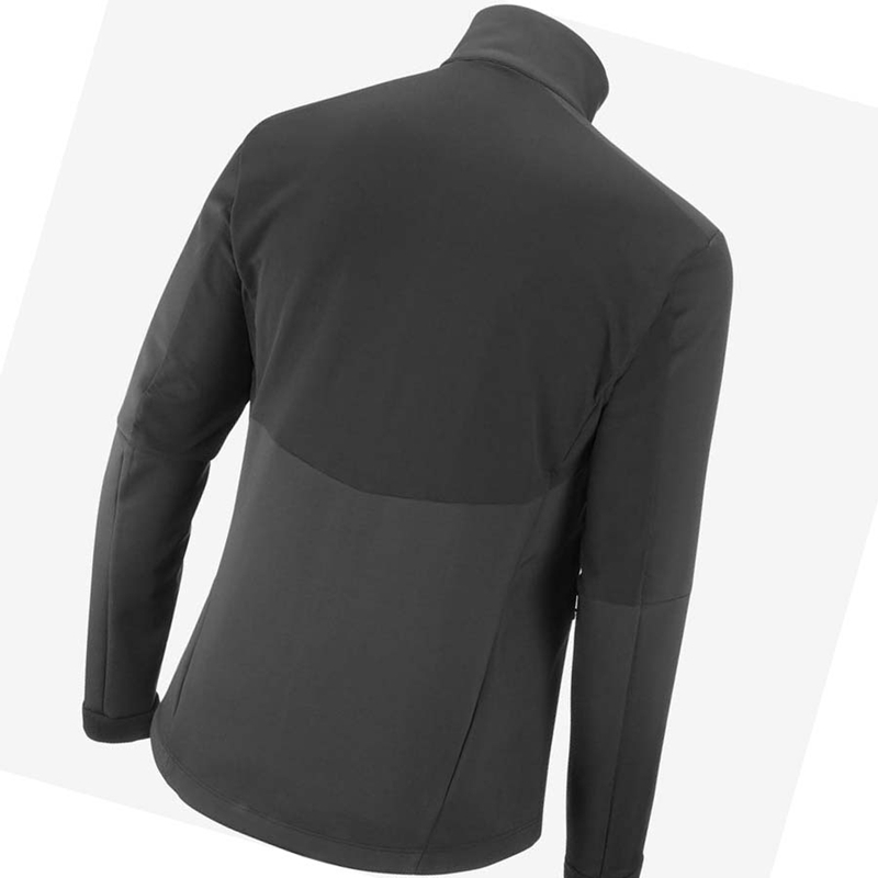 Vestes Salomon AGILE SOFTSHELL Homme Noir | FMZHQDL-65