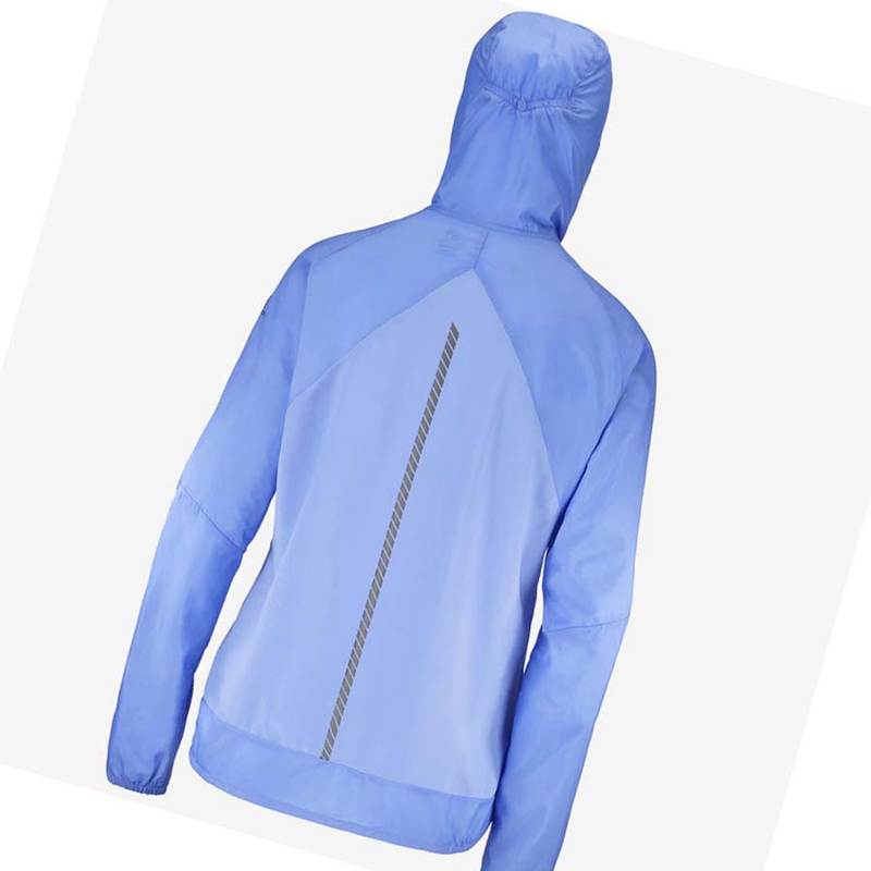 Vestes Salomon BONATTI CROSS WIND WINDBREAKERS Femme Bleu | GFWEZUC-60