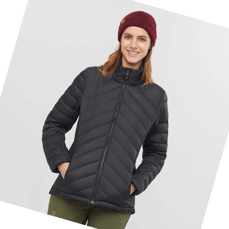 Vestes Salomon ESSENTIAL XWARM DOWN INSULATED Femme Noir | BLSMDQY-30