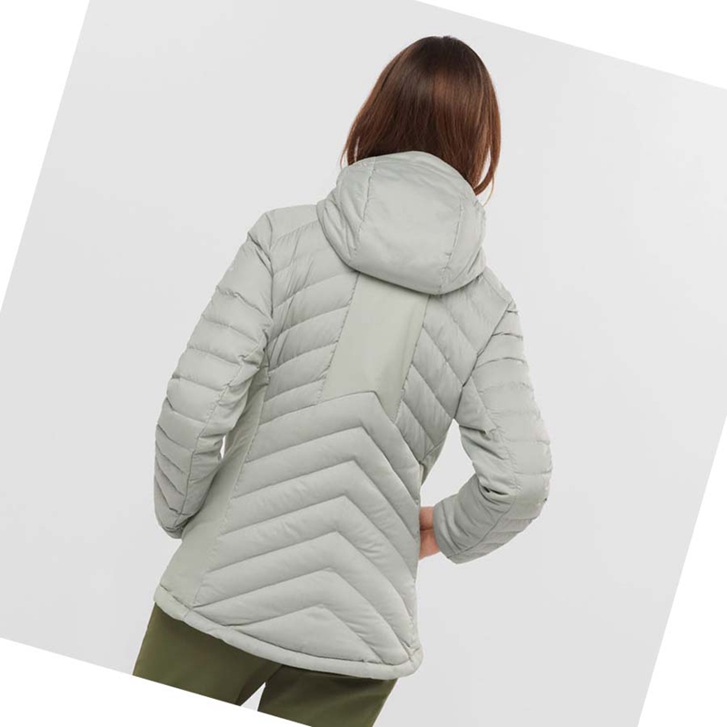 Vestes Salomon ESSENTIAL XWARM DOWN INSULATED Femme Blanche | KGSLIBO-80