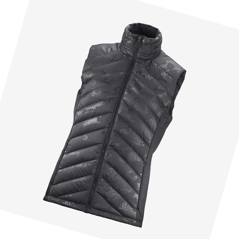 Vestes Salomon ESSENTIAL XWARM DOWN INSULATED Femme Noir | QNEVXMZ-71