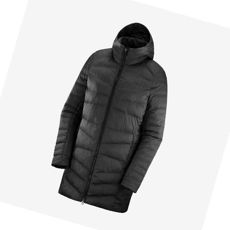 Vestes Salomon ESSENTIAL XWARM LONG INSULATED Femme Noir | YMWXRGK-18