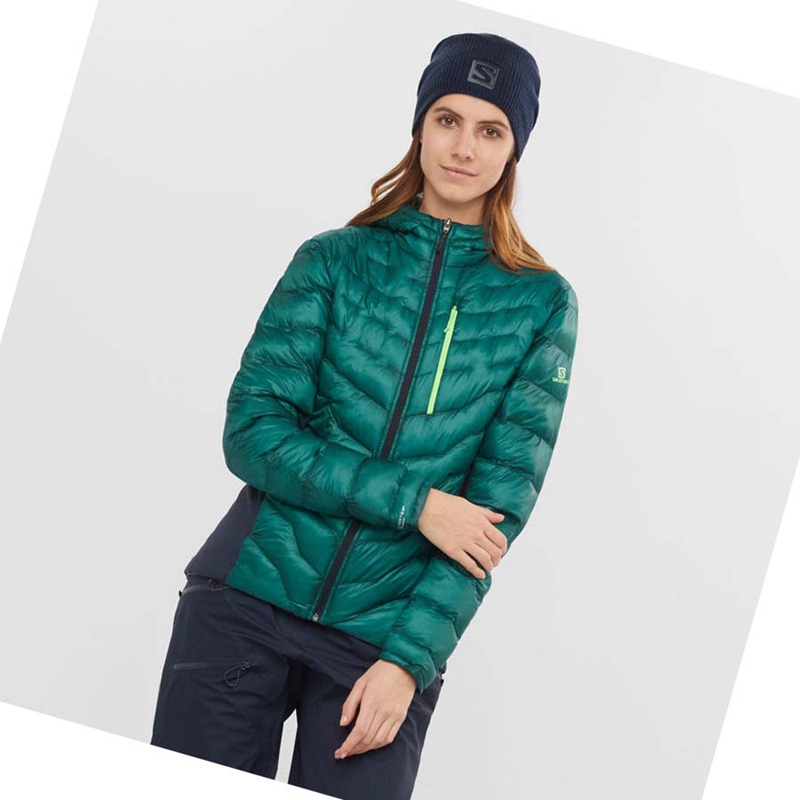 Vestes Salomon OUTPEAK PRIMALOFT INSULATED Femme Vert | ONKDXIJ-57