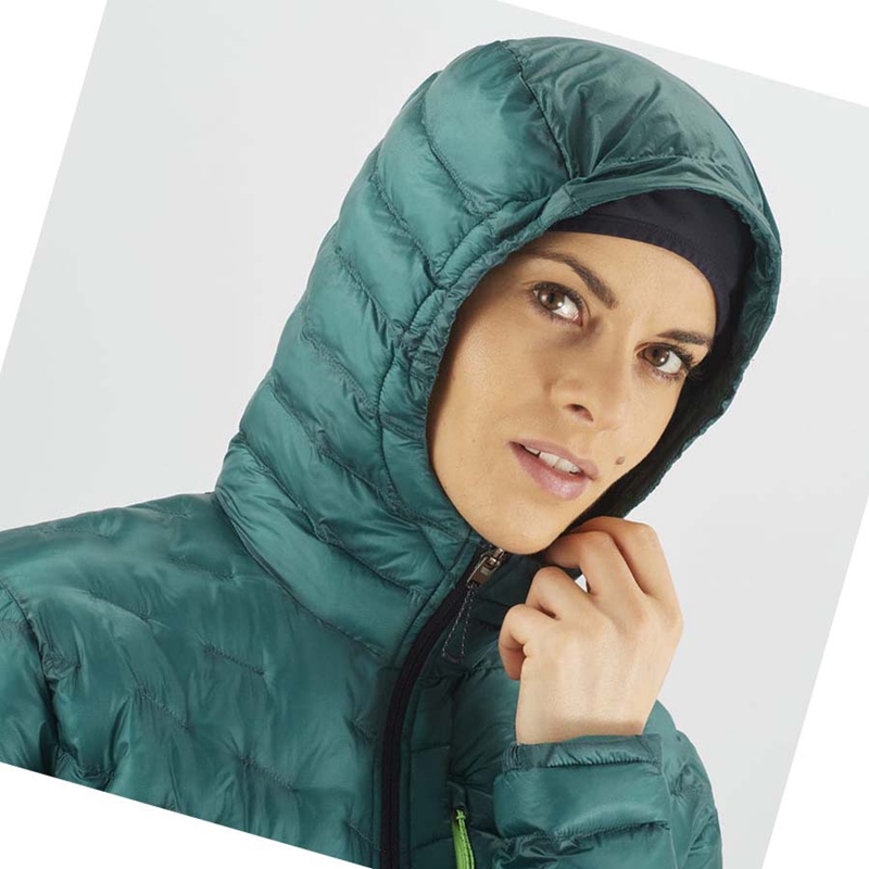 Vestes Salomon OUTPEAK PRIMALOFT INSULATED Femme Vert | ONKDXIJ-57