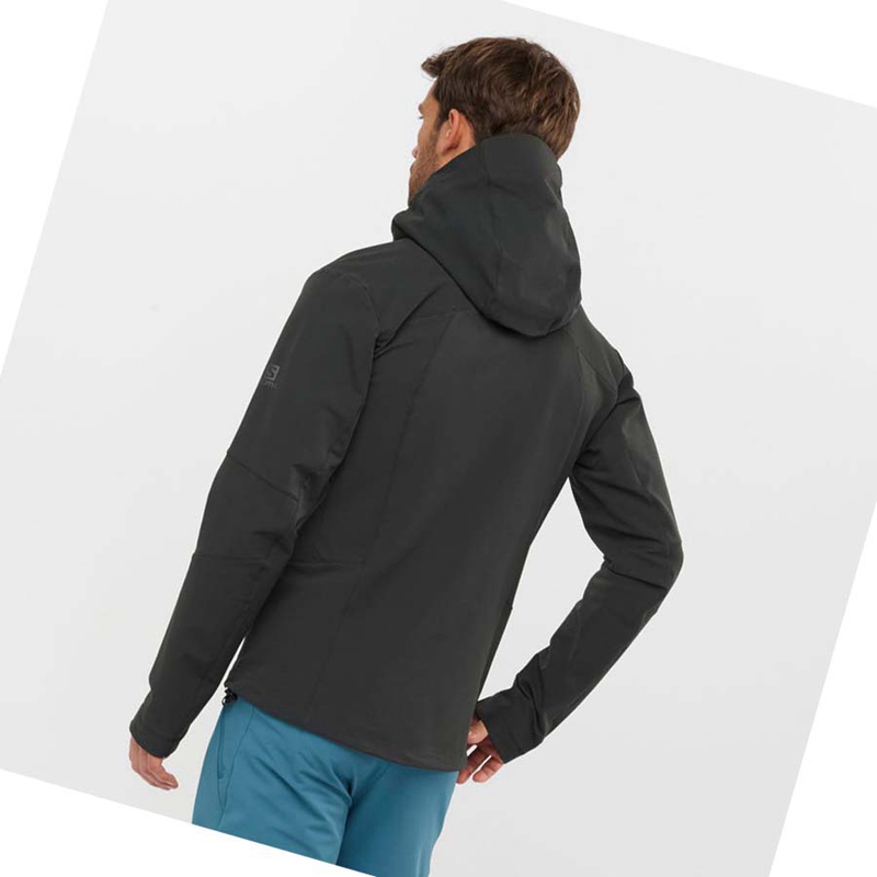 Vestes Salomon OUTPEAK SOFTSHELL Homme Noir | QUIBZWK-96