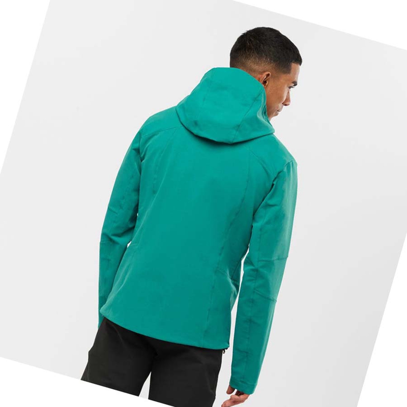 Vestes Salomon OUTPEAK SOFTSHELL Homme Vert | VXDRSHZ-04