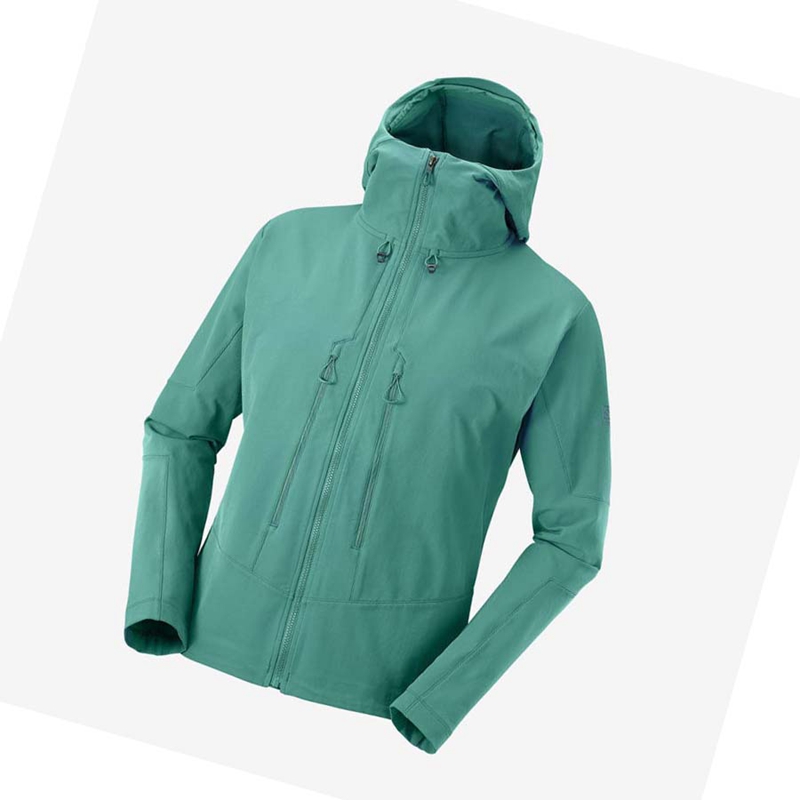 Vestes Salomon OUTPEAK SOFTSHELL Homme Vert | VXDRSHZ-04